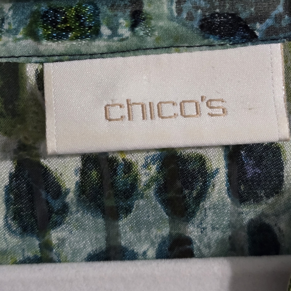 Chico's Multicolor Patterned Tunic Size 3 - image 2